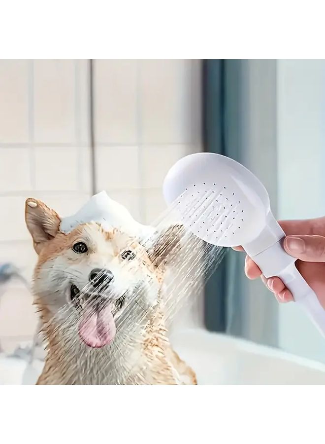 Leakproof Handheld Showerhead With Detachable Nozzle White Faucet 130cm Easy Install No Tools - Image 1