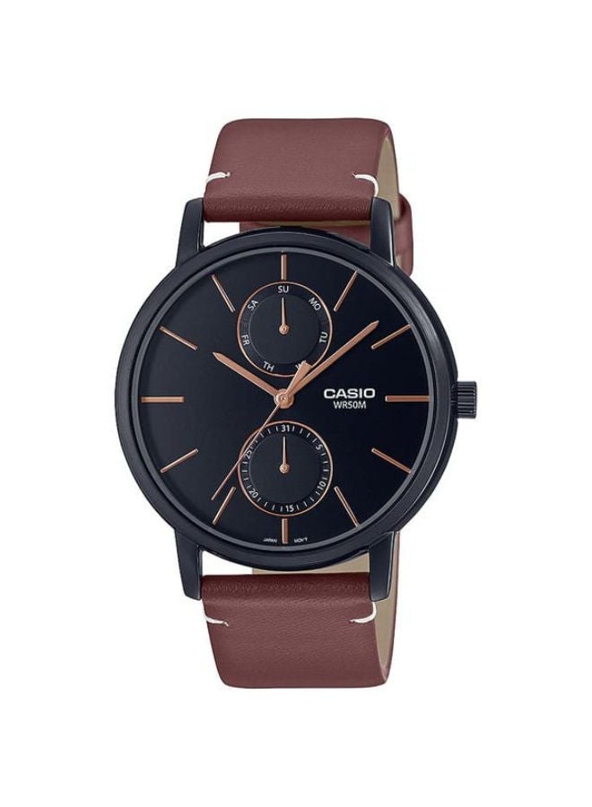 CASIO Leather Analog Wrist Watch  MTP-B310BL-5AVDF - Image 1