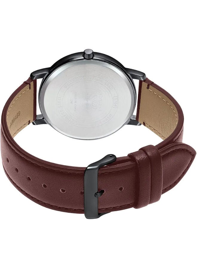 CASIO Leather Analog Wrist Watch  MTP-B310BL-5AVDF - Image 3