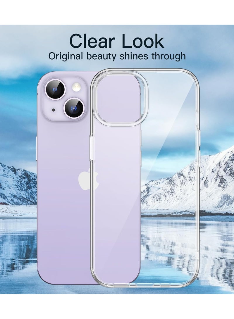 غطاء خلفي شفاف مضاد للخدش من مادة TPU لهاتف Apple iPhone 15 Plus/14 Plus - Image 2