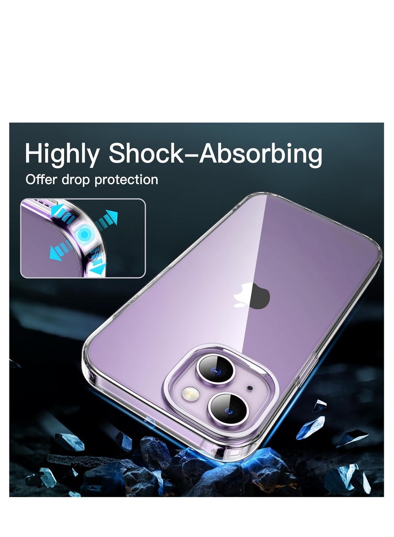 غطاء خلفي شفاف مضاد للخدش من مادة TPU لهاتف Apple iPhone 15 Plus/14 Plus - Image 3