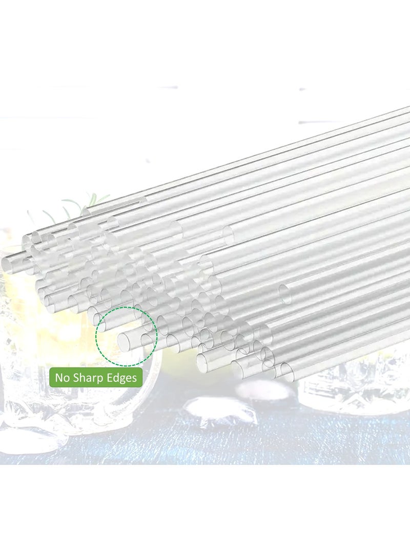 لافيش ٢٥٠ ماصة شرب بلاستيكية شفافة طويلة للاستخدام مرة واحدة، ٢٤ سم | ماصات مغلفة بشكل فردي | طويلة جدًا للعصائر والحليب والعصائر المخفوقة والحفلات | صحية ومريحة للاستخدام اليومي - Image 5