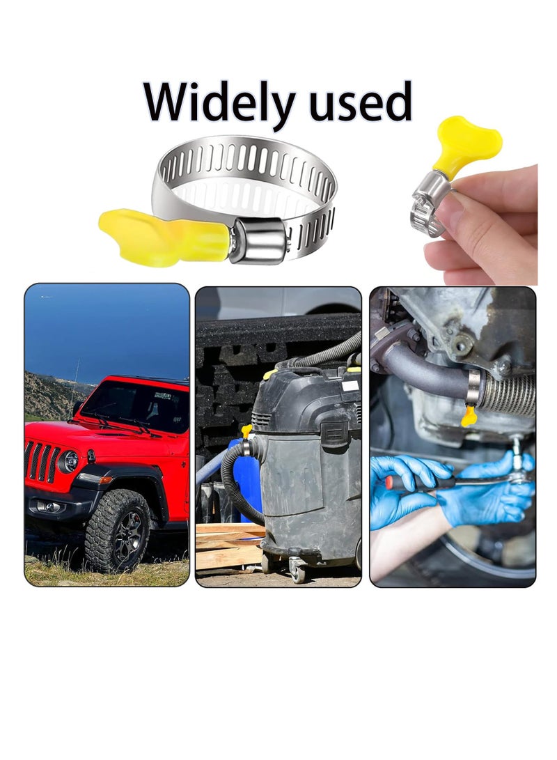 Stainless Steel Hose Clips Set, 16 PCS, 4 Sizes: 19/29/32/38 mm, for Securing Home Gas Flexible Connections - Image 5