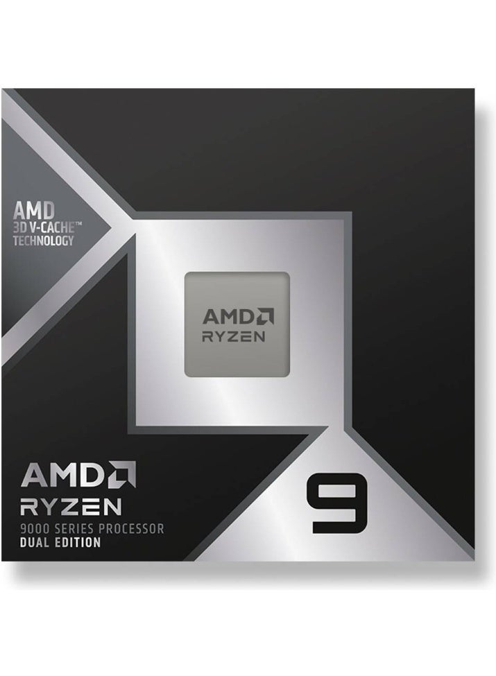 اي ام دي AMD Ryzen 9 9950X3D2 Dual Edition AM5 Desktop Processor, 16 Cores & 32 Threads, Up to 5.6 GHz Max Boost Clock, Integrated AMD Radeon Graphics, 256 Max Memory | 100-100001978WOF - Image 2