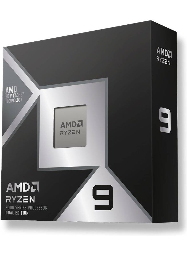 اي ام دي AMD Ryzen 9 9950X3D2 Dual Edition AM5 Desktop Processor, 16 Cores & 32 Threads, Up to 5.6 GHz Max Boost Clock, Integrated AMD Radeon Graphics, 256 Max Memory | 100-100001978WOF - Image 1