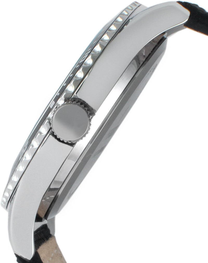 بيجو ساعة بيجو رياضية للرجال بإطار مع سوار من القماش الأسود - Image 2