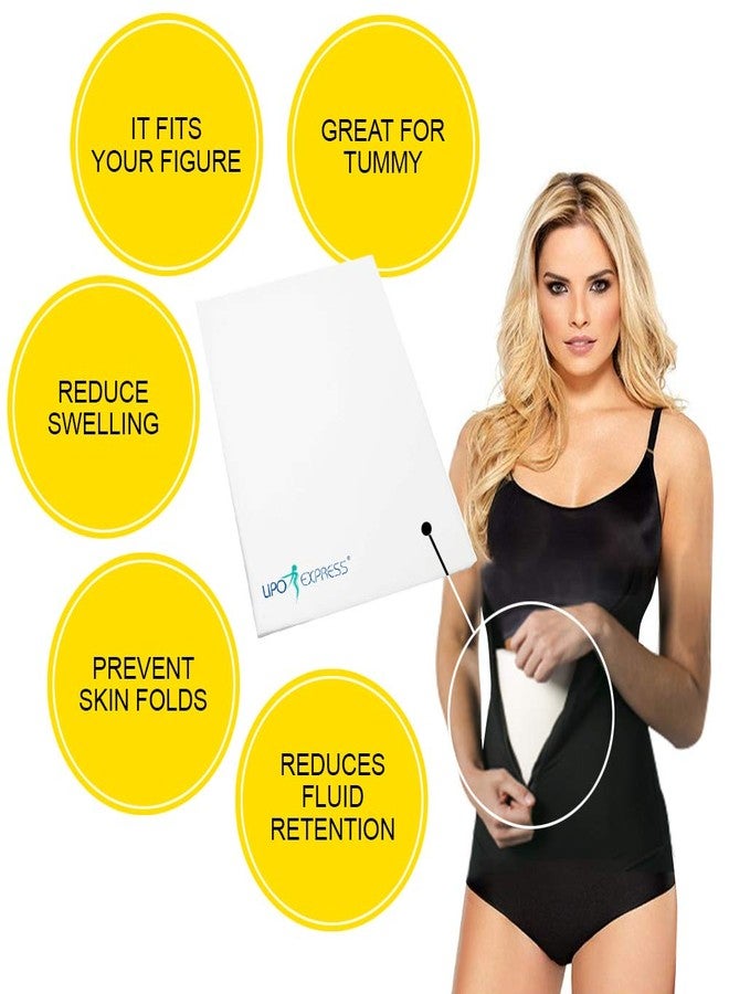 lipo express Lipo Foam Pads for Post Surgery - Foam Sheet Board for Post Liposuction, Abdominal Surgery, Tummy Tucks, and C-Sections. Medical Grade Foam Pads 8" x 11". Reduces Bruising. - Image 2