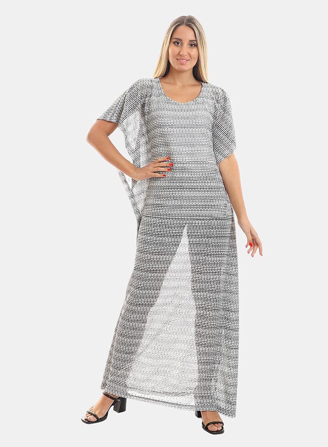 kady Jamila women wide scoop neck slip on kaftan - Image 1