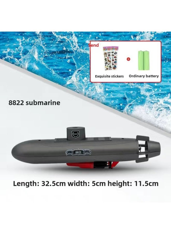 Electric Submarine Toy Children's Water Bathing Toy Boat Model Non-remote Control For Boys Special Olympics-Colour:8822 Submarine✓-Specification:Rechargeable Version (rechargeable Battery + Charger)✓  - Image 1
