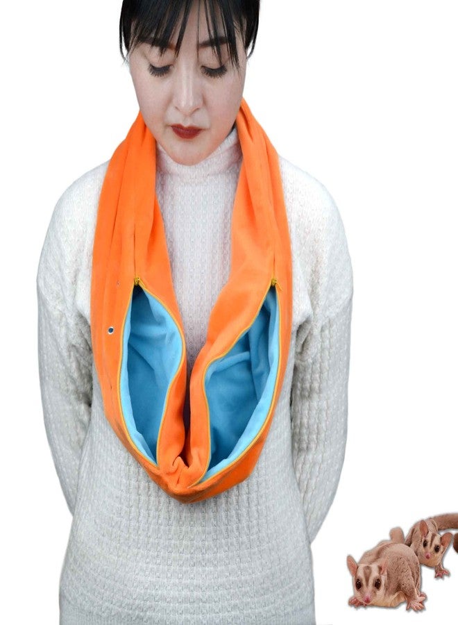 vomvomp Sugar Glider Bonding Scarf Carry Pouch Travel Sling Carrier for Sugar Glider Hedgehogs Guinea Pigs Ferrets Anti-Anxiety Interactive Play Pouch - Image 1