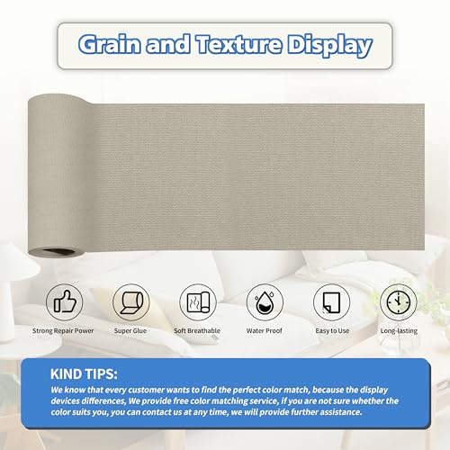 KING MOUNTAIN Canvas Repair Tape,Outdoor Gear Patch, 4×63 Inches,Waterproof,Self-Adhesive for Repairing Boat Covers,Sun Shades,Sofas,Tents,Lounge Chairs,Awnings (Grey2.0) - Image 2