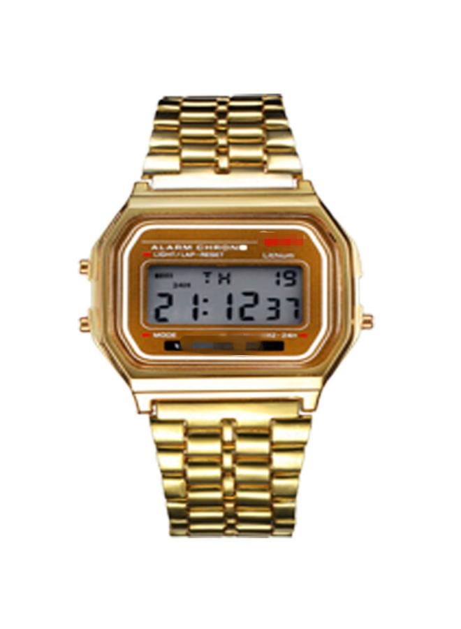 Ultra-thin Mark No Mark F9 W Sports Children's Electronic Metal Watch Multifunctional Luminous Alarm Clock Steel Band Watch