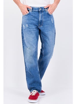 GANT Men Regular Fit Washed No Stretchable Jeans, Blue  - Image 1