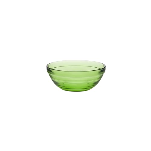 Duralex® Le Gigogne Green Bowl, Set of 2 Glass Mixing & Serving Bowls, Oven & Microwave Safe Bowls (500ML) - Image 1