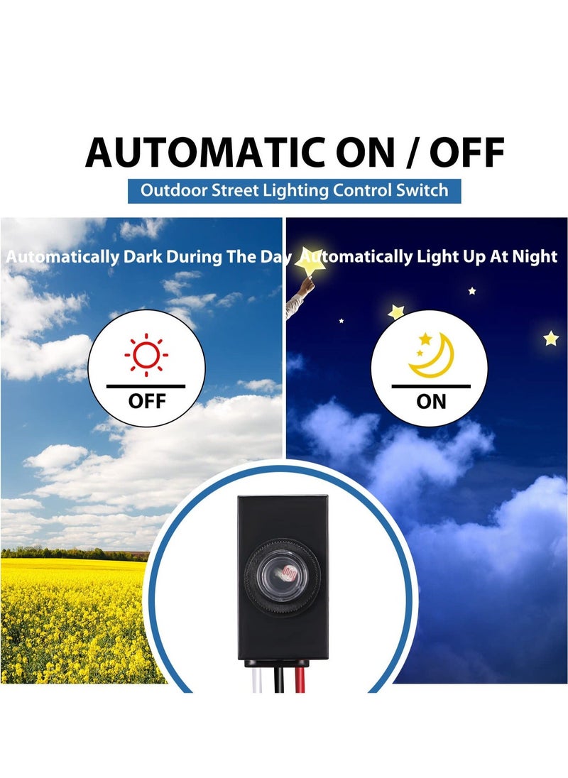 Generic Dusk to Dawn Sensor for Outdoor Lighting 120-277V Photoelectric Switch Photocell Light Sensor Hardwired Post Eye Light Control Most Outdoor Lamp Fixtures Bulbs  - Image 4