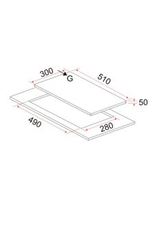 Starway Starway 2 Burner 51x30cm Built in Gas Cooker, Iron Cast Stand, Heavy Duty, Auto Burn, Total Safety, Easy to Clean  - Image 2