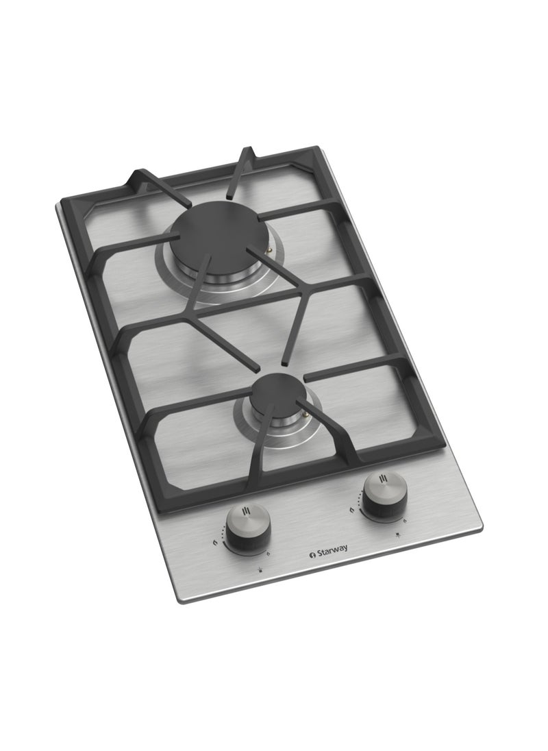 Starway Starway 2 Burner 51x30cm Built in Gas Cooker, Iron Cast Stand, Heavy Duty, Auto Burn, Total Safety, Easy to Clean  - Image 3
