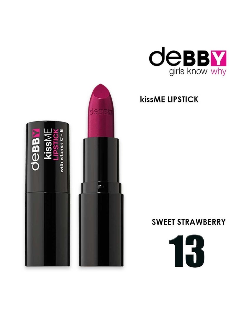DEBBY KISS ME LIPSTICK - with vitamin C - E 13 SWEET STRAWBERRY
