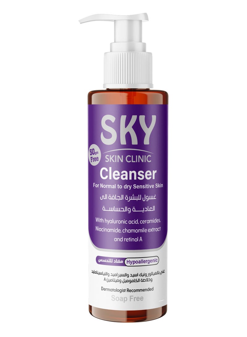 Sky Skin Clinic Cleanser for Normal  Dry Sensitive Skin 250 grams - Image 1