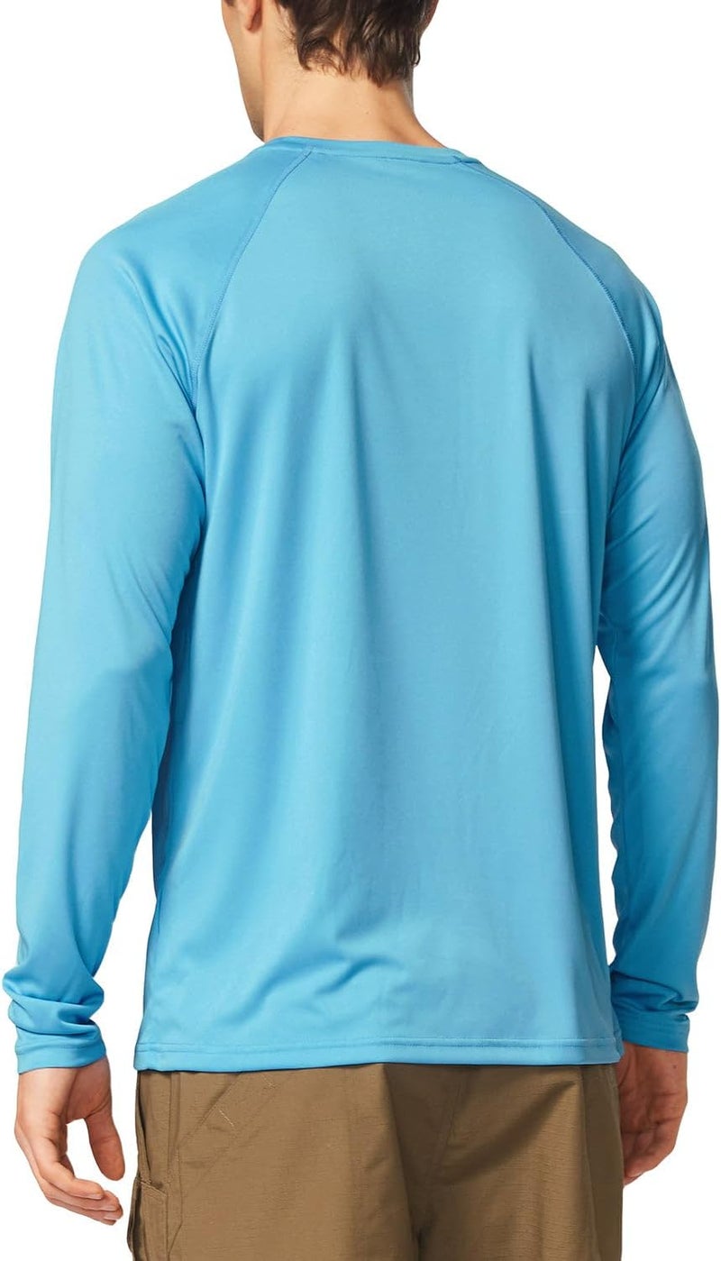 Baleaf Men's Sun Protection Shirts UV SPF UPF 50+ Long Sleeve Rash Guard Fishing Running Quick Dry Lightweight - Image 2
