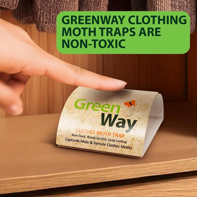 Insects Limited Greenway Clothing Moth Traps with Powerful Pheromone Lures for Effective, Odor-Free Closet Protection, Non-Toxic, Eco-Friendly & Long-Lasting Solution, 1 Packs (Includes 2 Traps & 2 Lures) - Image 4