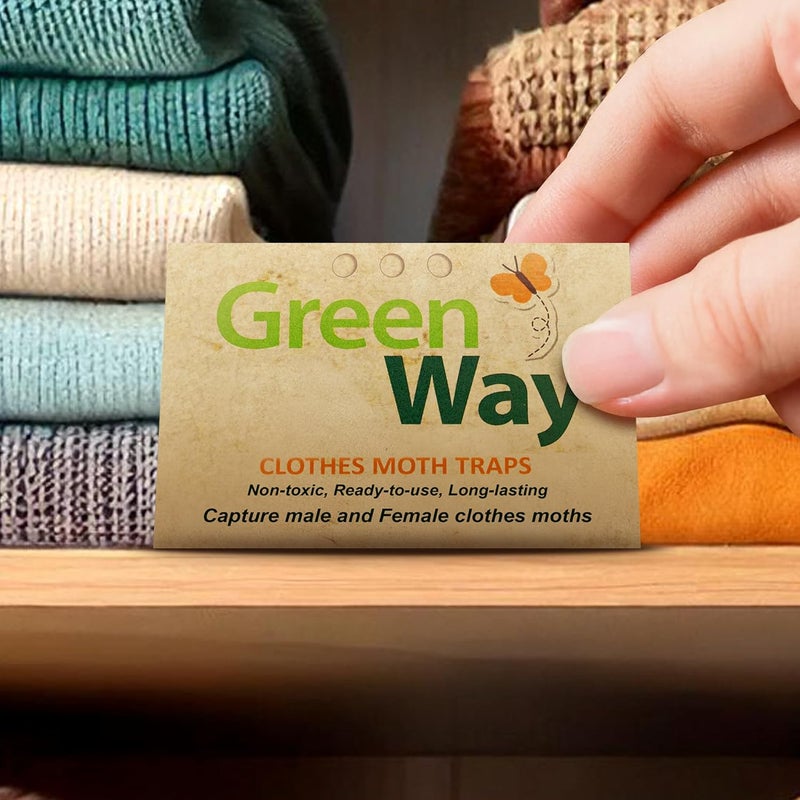 Insects Limited Greenway Clothing Moth Traps with Powerful Pheromone Lures for Effective, Odor-Free Closet Protection, Non-Toxic, Eco-Friendly & Long-Lasting Solution, 1 Packs (Includes 2 Traps & 2 Lures) - Image 2
