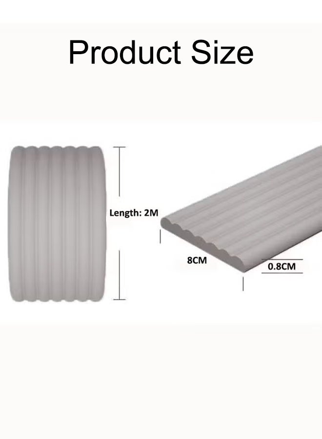 1/2/3 أجهزة كمبيوتر ركن الحماية حماة الحافة حراس إثبات الأطفال حامي ركن الجدول حامي زاوية حافة الأمان ركن سلامة الطفل مصد سلامة الأطفال حماة زاوية إثبات الطفل 2 م رمادي - Image 2