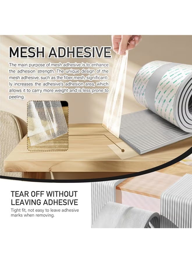 1/2/3 أجهزة كمبيوتر ركن الحماية حماة الحافة حراس إثبات الأطفال حامي ركن الجدول حامي زاوية حافة الأمان ركن سلامة الطفل مصد سلامة الأطفال حماة زاوية إثبات الطفل 2 م رمادي - Image 5