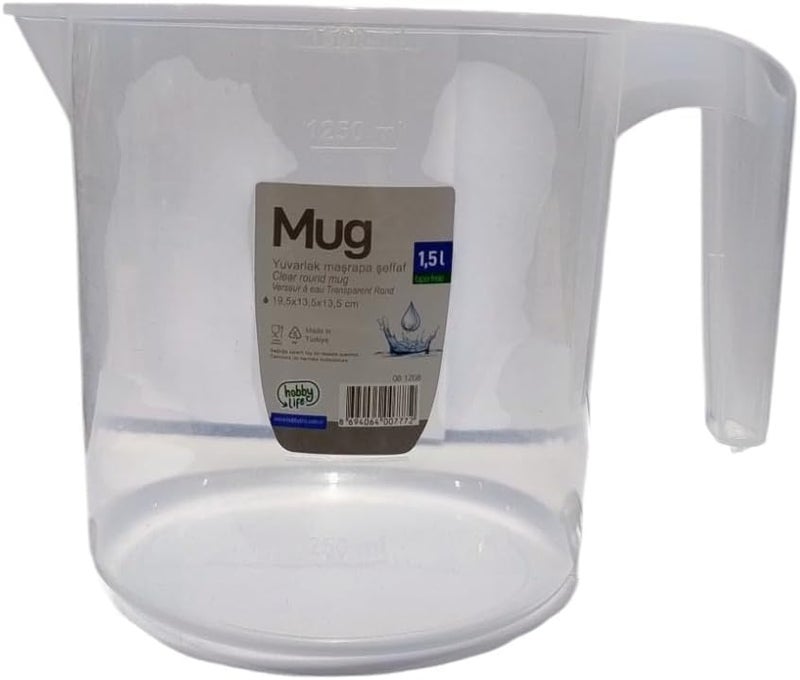 بي آند دي بي & دي إبريق قياس بلاستيكي شفاف 1.5 لتر - Image 4