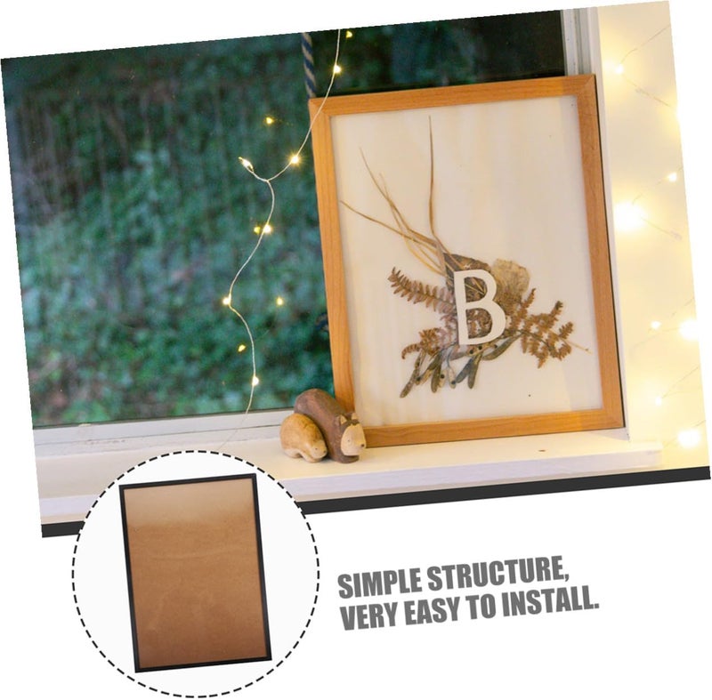 VICASKY Aluminum A4 Picture Frame Narrow Edge Photo Display Frame 21x29.7cm Metal Poster Holder Wall and Tabletop Decor in Obsidian Black - Image 3