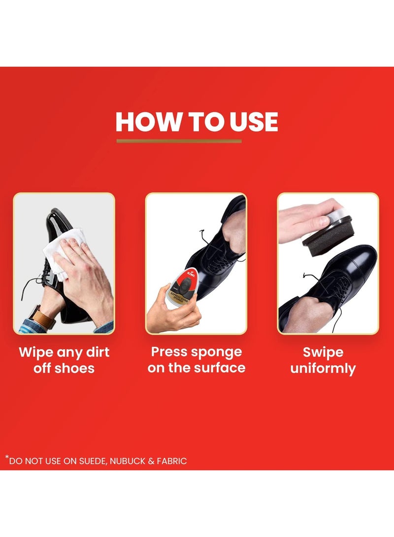 Kiwi إسفنجة اللمعان السريع - للون الأسود - Image 4