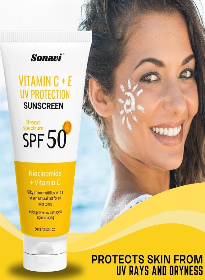Sonavi Ultra Light Sunscreen Lotion | No White Cast | Water resistant, Ultra light & Non sticky | Sunscreen SPF 50 | Skin Protection for Men & Women - Image 3