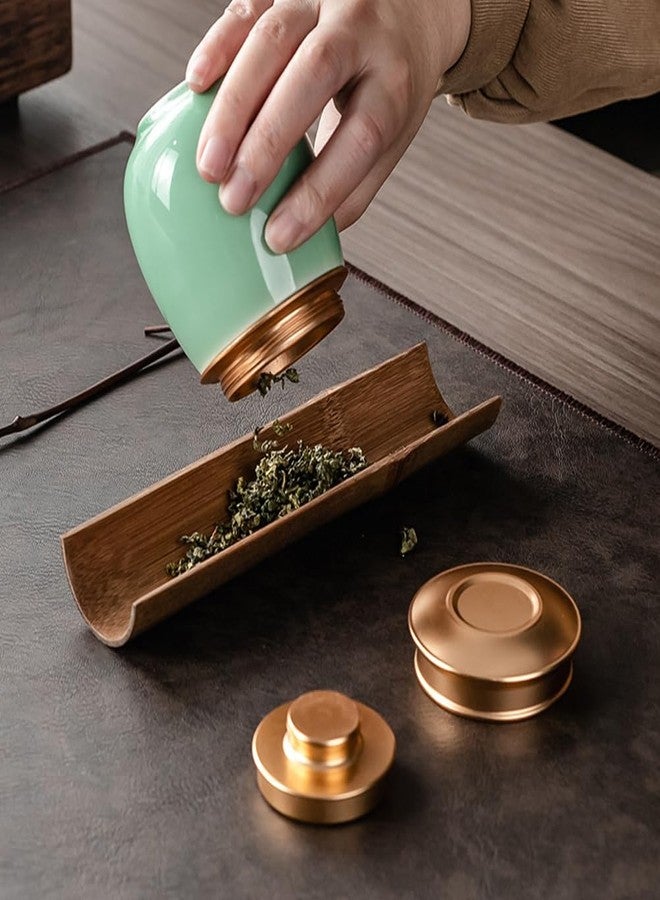 Alipis Ceramic Tea Pot 3.8 Inch Airtight Kitchen Canister for Sugar Coffee Tea Spice Storage and Organization - Image 4
