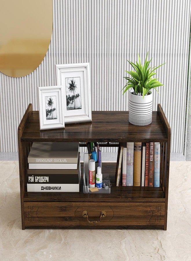 إيكاري مذبح تأمل إيكاري مع درج، طاولة بوجا للمنزل، مذبح روحي للصلوات، العرافة، العبادة أو أثاث من الخيزران لعرض الجرار والنباتات والكتب (52 سم) - Image 5