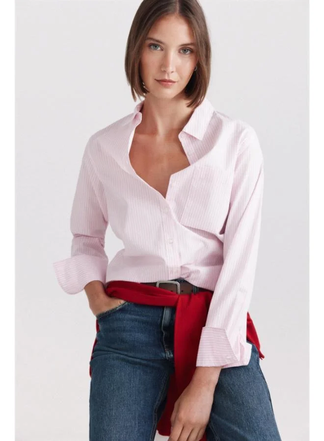 Springfield  Poplin basic shirt for Women | Best Price UAE