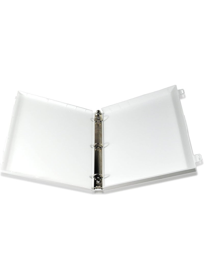 UniKeep Unikeep 3 Ring Binder  Clear  Case View Binder  15 Inch Spine  Metal Rings  with Clear Outer Overlay  3 Pack of Binders  - Image 3