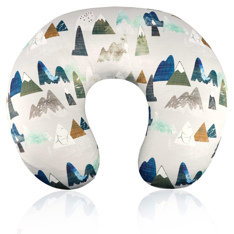 TANOFAR Nursing Pillow Cover, Neutral Breastfeeding Pillow Slipcover for Baby Boys & Girls, Ultra Soft Comfortable Newborn Nursing Pillow Case, Breathable & Washable, Adventure Mountain - Image 1