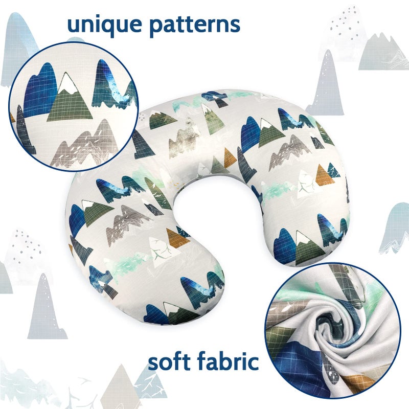 TANOFAR Nursing Pillow Cover, Neutral Breastfeeding Pillow Slipcover for Baby Boys & Girls, Ultra Soft Comfortable Newborn Nursing Pillow Case, Breathable & Washable, Adventure Mountain - Image 3