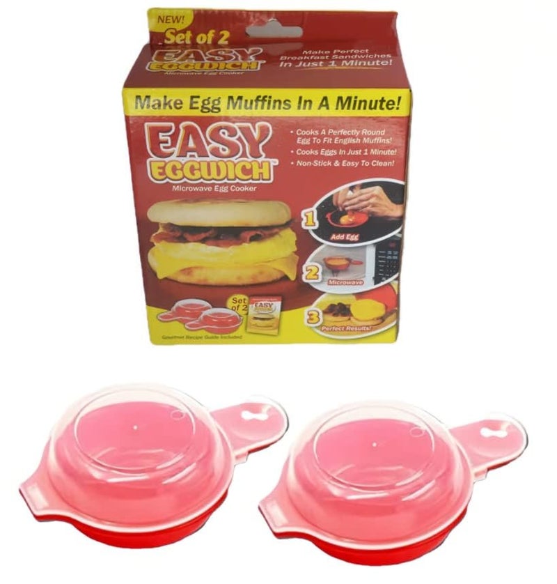 FAGVA Set of 2 Easy Eggwich Innovative Microwave Egg Cooker - Image 1