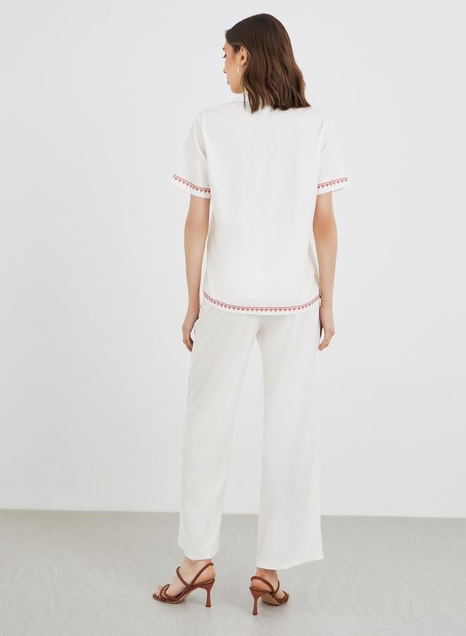 تايك تو طقم قميص وبنطلون مطبوع برسومات من تايك تو - Image 5