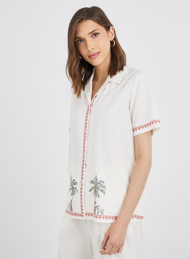 تايك تو طقم قميص وبنطلون مطبوع برسومات من تايك تو - Image 3