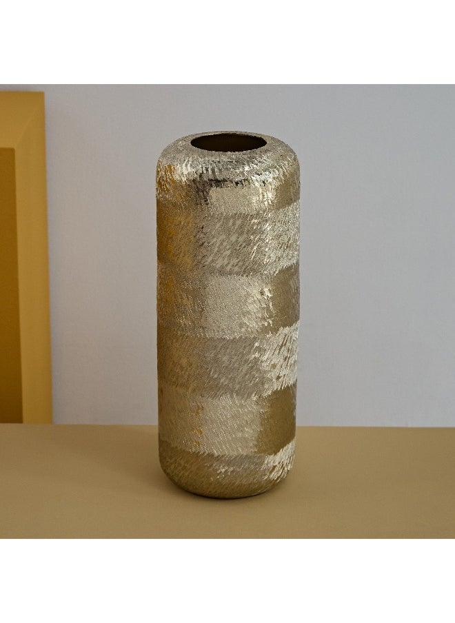 Catlyn Aluminium Textured Vase 12 x 12 x 33 cm - pzsku/Z11939F713350F9D4285BZ/45/_/1729501429/a82701ec-52ad-4f69-b0fa-d695c4a5f117