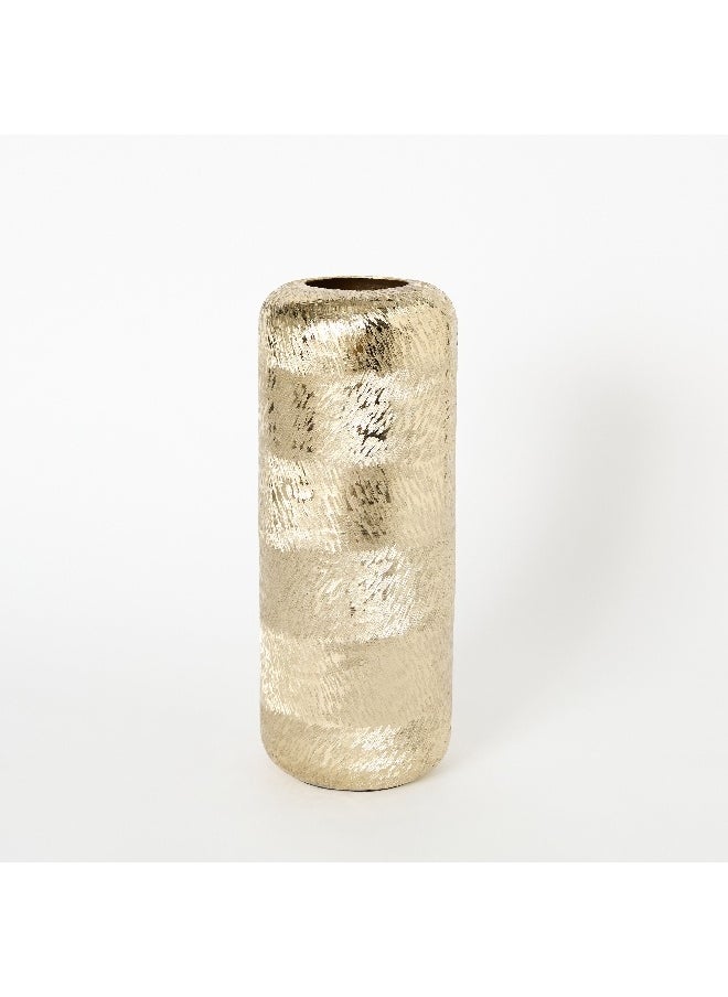 Catlyn Aluminium Textured Vase 12 x 12 x 33 cm - pzsku/Z11939F713350F9D4285BZ/45/_/1729501429/b383c397-a5d7-47eb-86ea-55bf83a2f02a