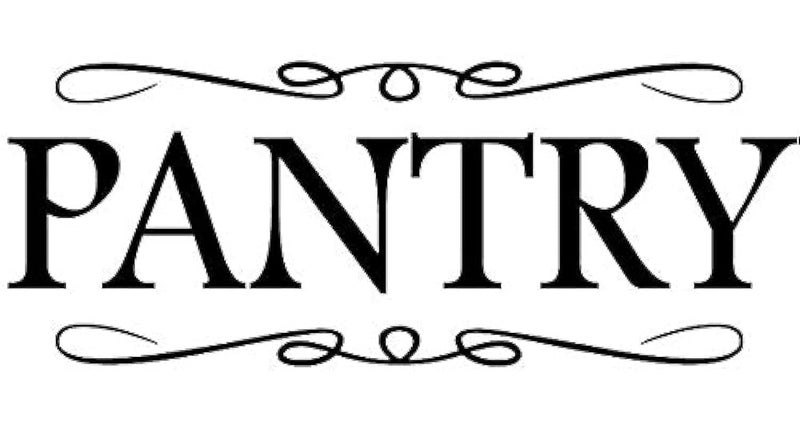 Pantry Vinyl Wall Decal Door Decals Wall Decor Home Decor Kitchen Decor Wall Art Quotes Letters for Home House Farm House Gifts Signs Inspirational Pantry 425 X 11