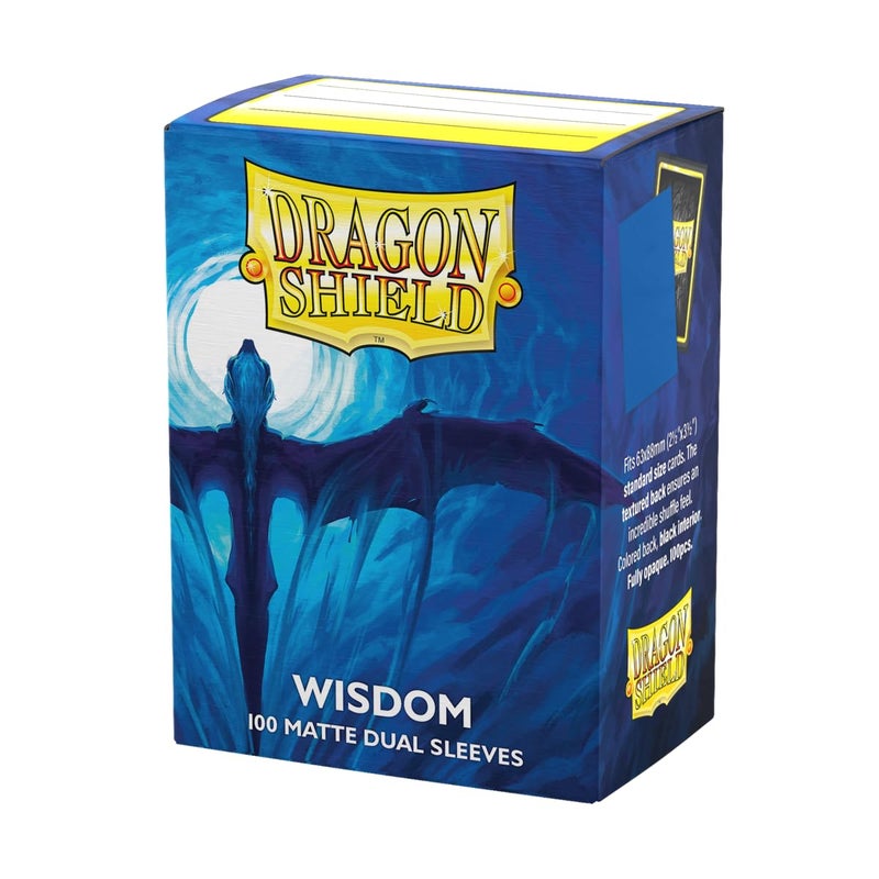 Dragon Shield Matte Dual Standard Size Card Sleeves 100 CT Smooth Tough Premium TCG Sleeves Compatible with Pokemon Flesh Blood One Piece Magic The Gathering Wisdom - Image 2