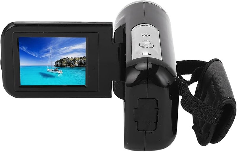 Black 16MP 1080P Video Camera with 16X Digital Zoom Rotating Screen USB Travel - Image 5