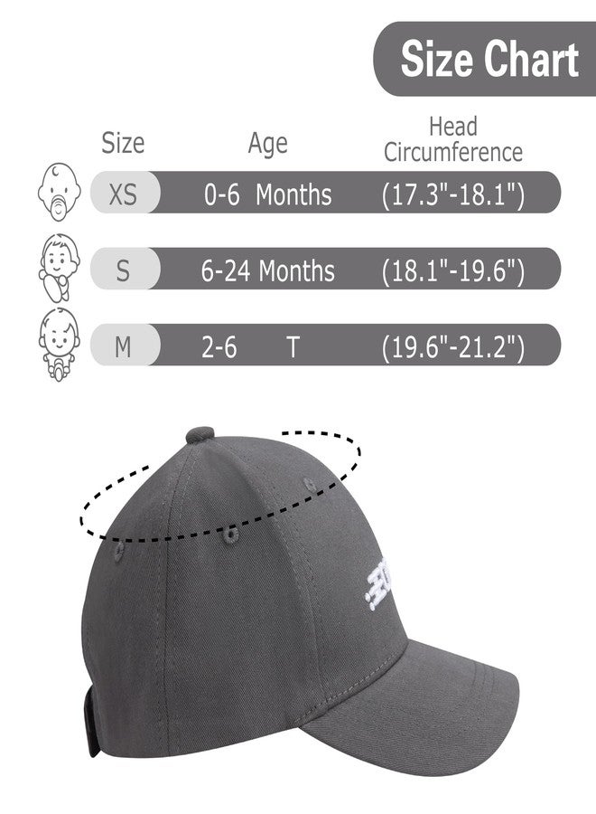 ECOSUMA Infant Baseball Cap 0-3,3-6 Months Gray - Image 2