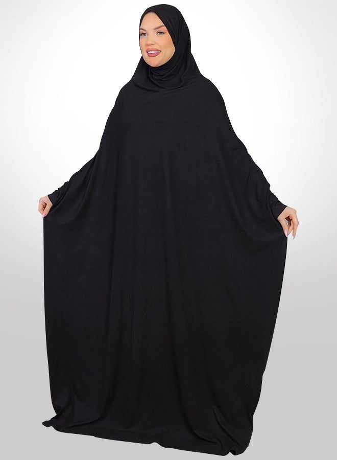 زمرد ثوب صلاة بحريني - ساده عملي مع غطاء الرأس من زمرد فاشون  - Image 1