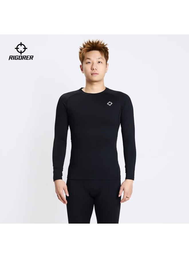 Rigorer Thermal Compression Shirt Winter Men's Running Training Fitness High Elastic Quick-dry Warm Long Sleeve Functional Underwear - Image 4