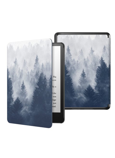 حافظة لجهاز Kindle Paperwhite الجيل الحادي عشر 2021 وإصدار Kindle Signature مقاس 6.8 بوصات، غطاء خفيف الوزن مع خاصية التنبيه/النوم التلقائي، غطاء قارئ إلكتروني واقٍ من جلد البولي يوريثان الذكي
